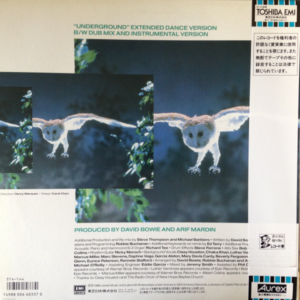 David Bowie – Underground (Extended Dance Mix) - obrazek 2