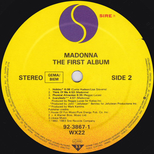 Madonna – The First Album - obrazek 4