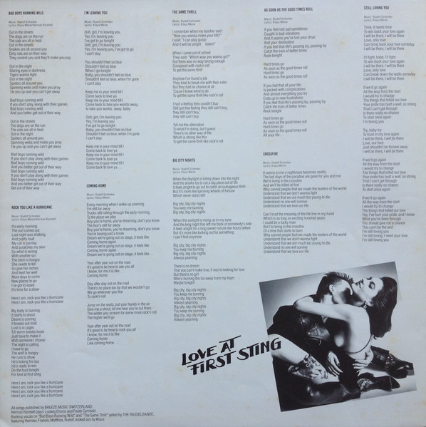 Scorpions – Love At First Sting - obrazek 3