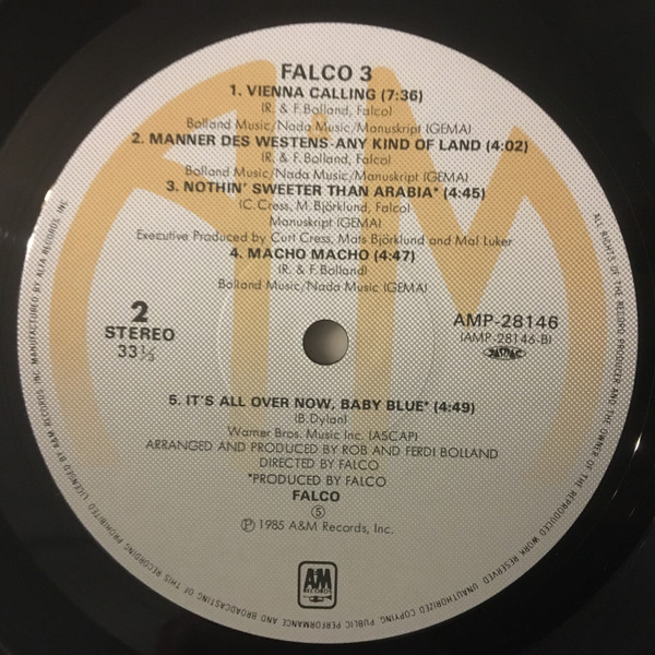 Falco – 3 winyl | japońskie wydanie LP - obrazek 2