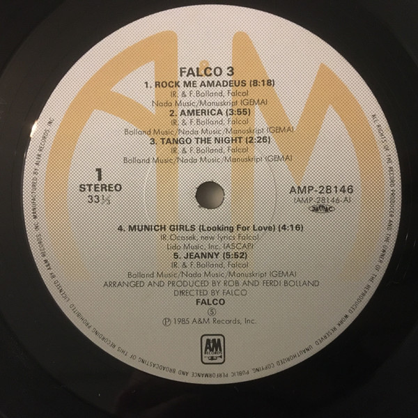 Falco – 3 winyl | japońskie wydanie LP - obrazek 3