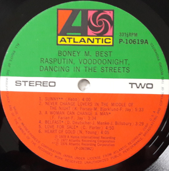 Boney M. – Best (Rasputin / Voodoonight / Dancing In The Streets) winyl | japońskie wydanie LP - obrazek 6
