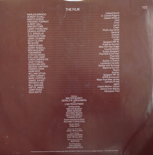 Carmine Coppola & Francis Coppola – Apocalypse Now winyl | japońskie wydanie LP - obrazek 3