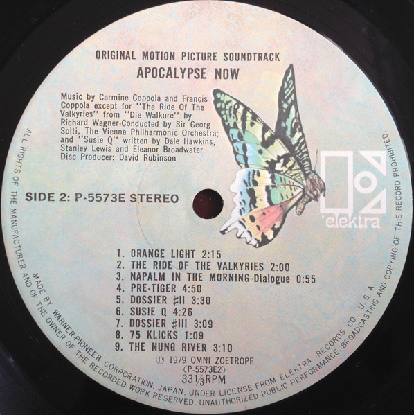 Carmine Coppola & Francis Coppola – Apocalypse Now winyl | japońskie wydanie LP - obrazek 8