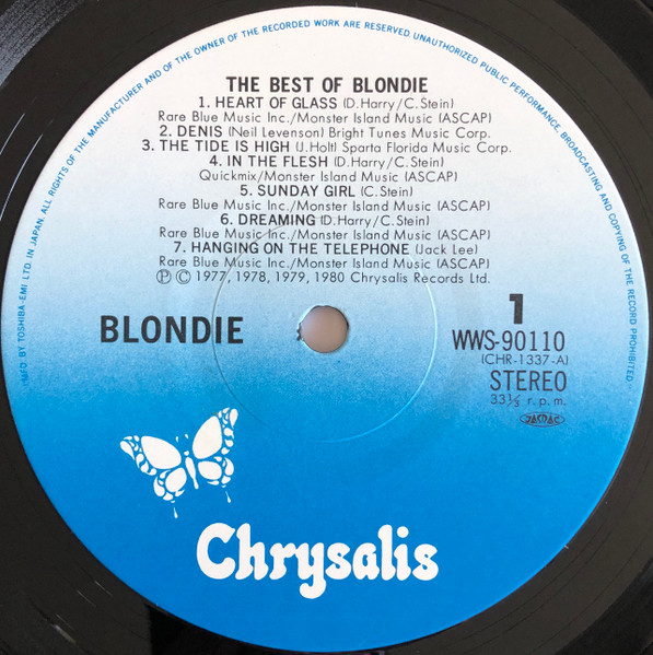 Blondie – The Best Of Blondie winyl | japońskie wydanie LP - obrazek 4