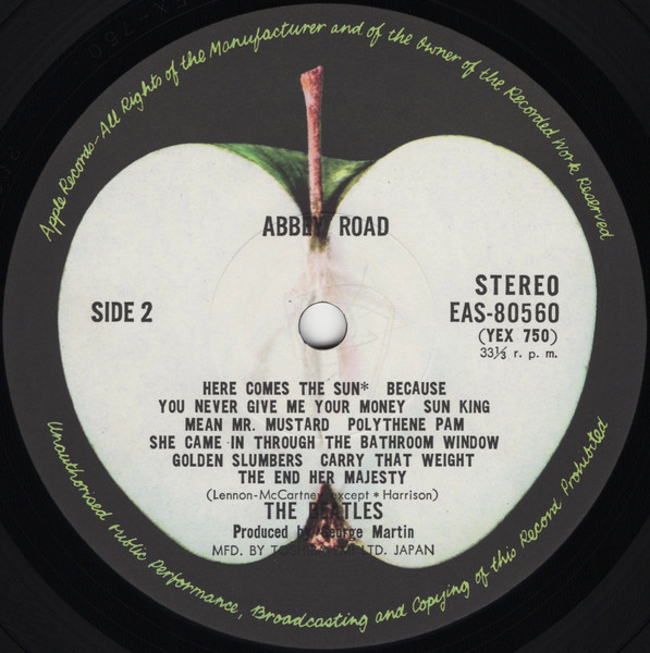 The Beatles – Abbey Road winyl | Japan Press LP - obrazek 3