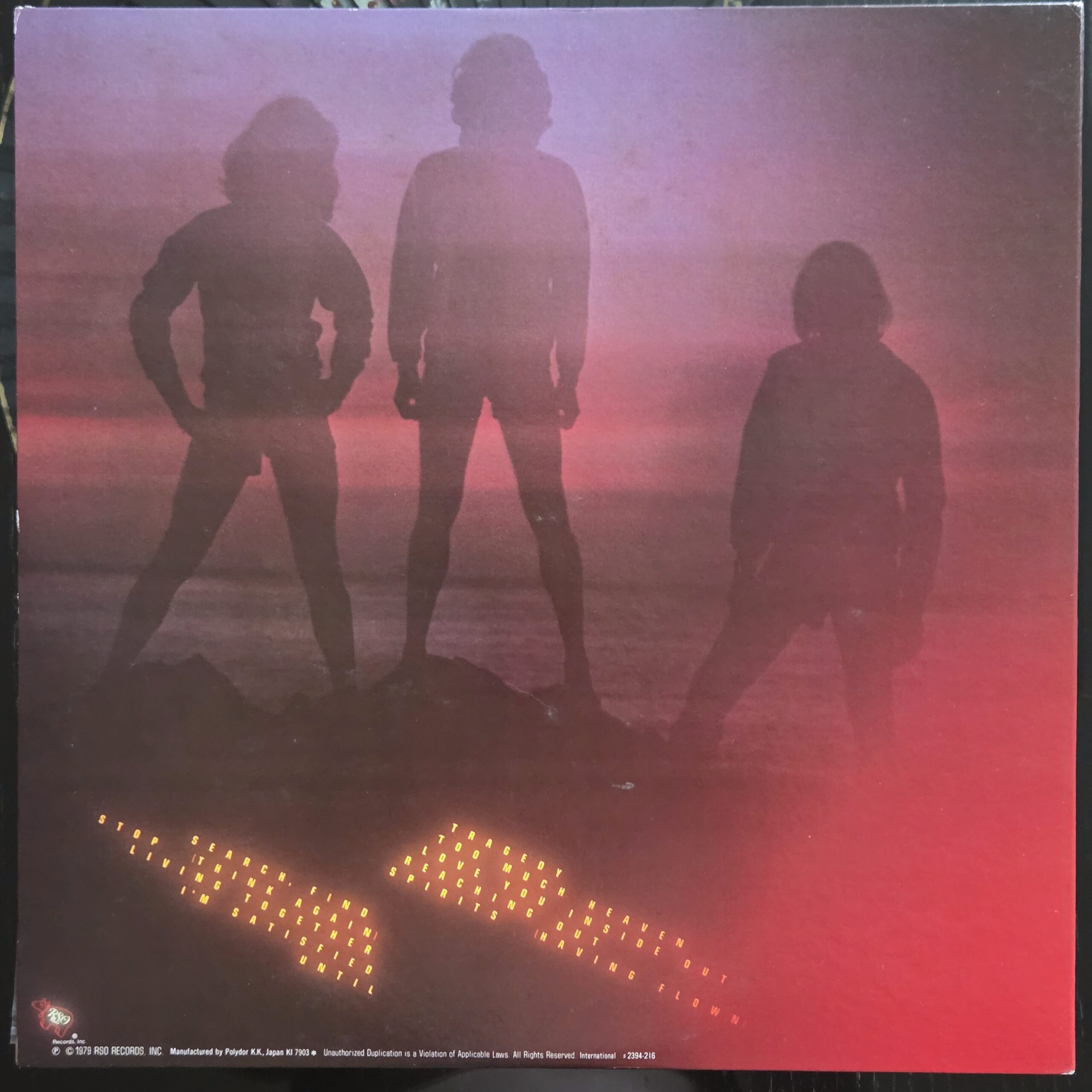 Bee Gees – Spirits Having Flown Japan Press LP MWF-1058 - obrazek 2