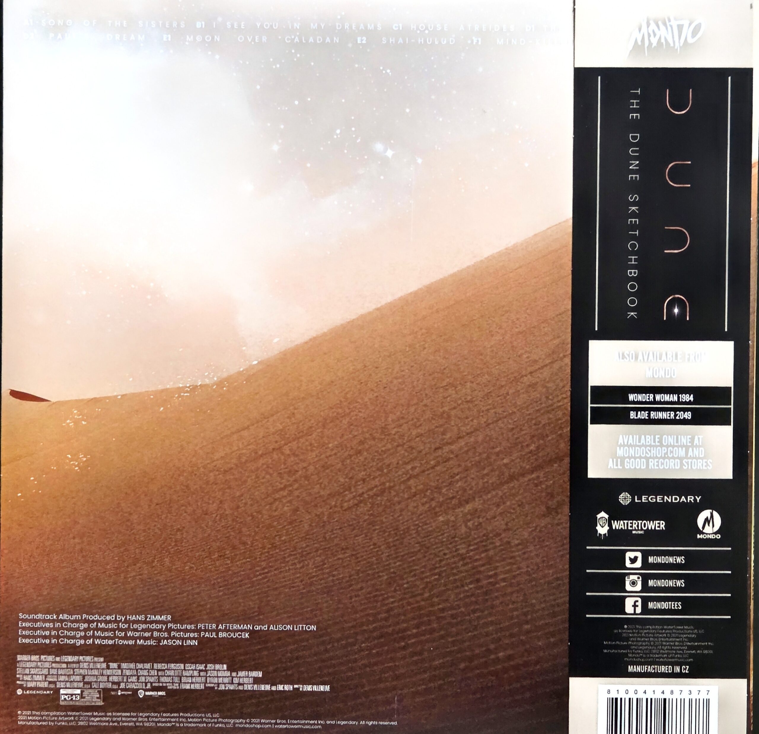 Hans Zimmer – Dune (The Dune Sketchbook) (Music From The Motion Picture) USA Press 3LP MOND-239 - obrazek 9