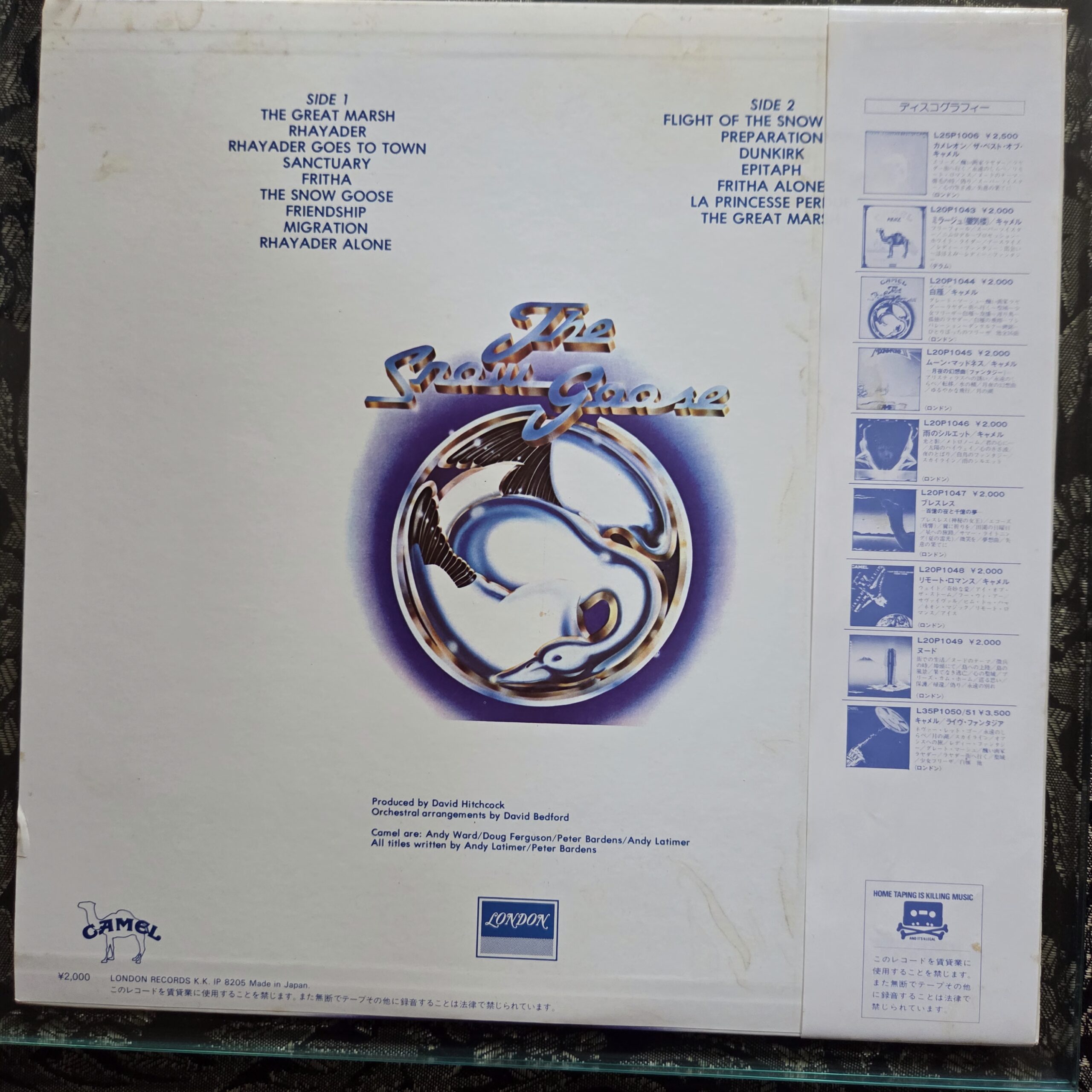 Camel – The Snow Goose Japan Press LP L20P 1044 - obrazek 2