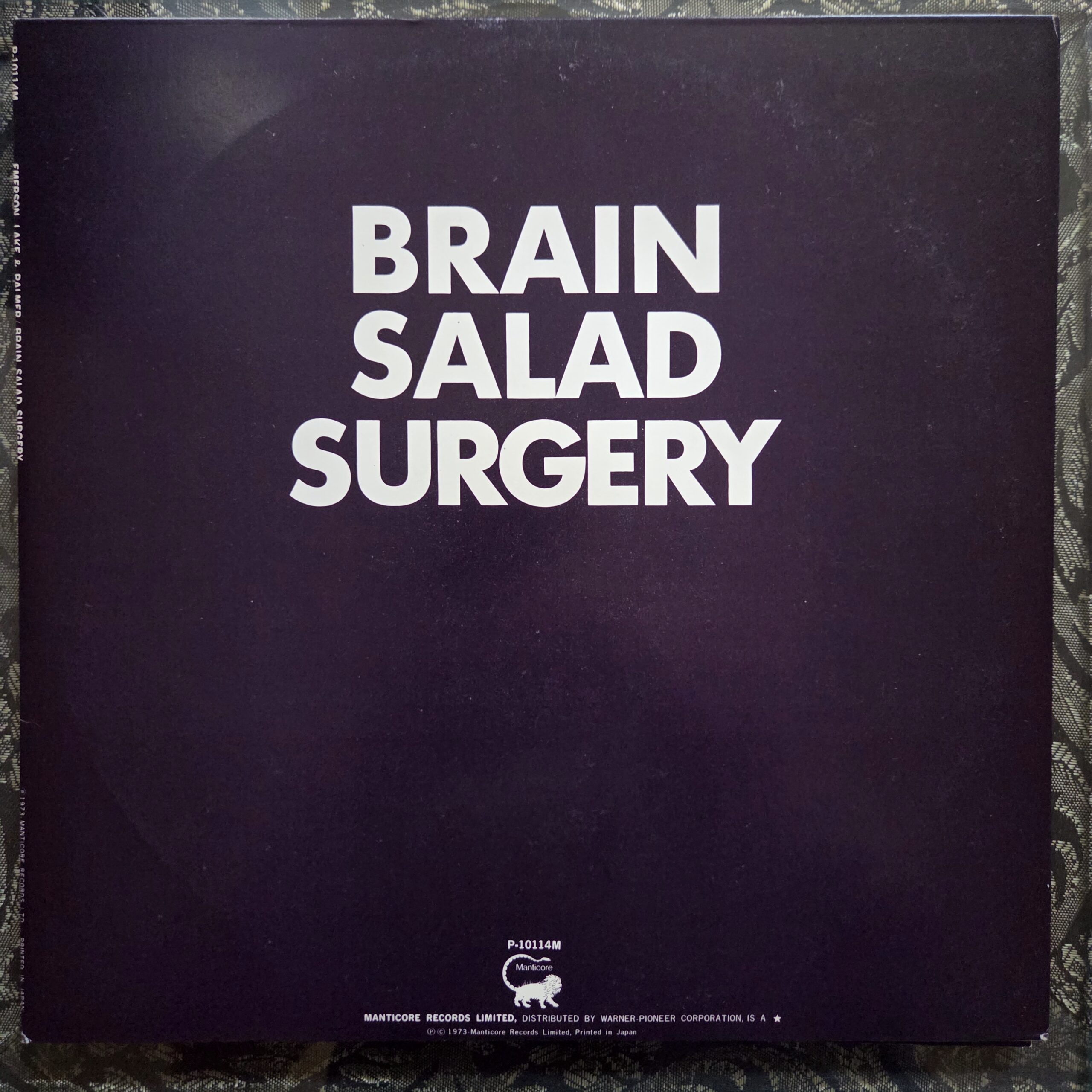 Emerson, Lake & Palmer – Brain Salad Surgery Japan Press LP P-10114M - obrazek 2