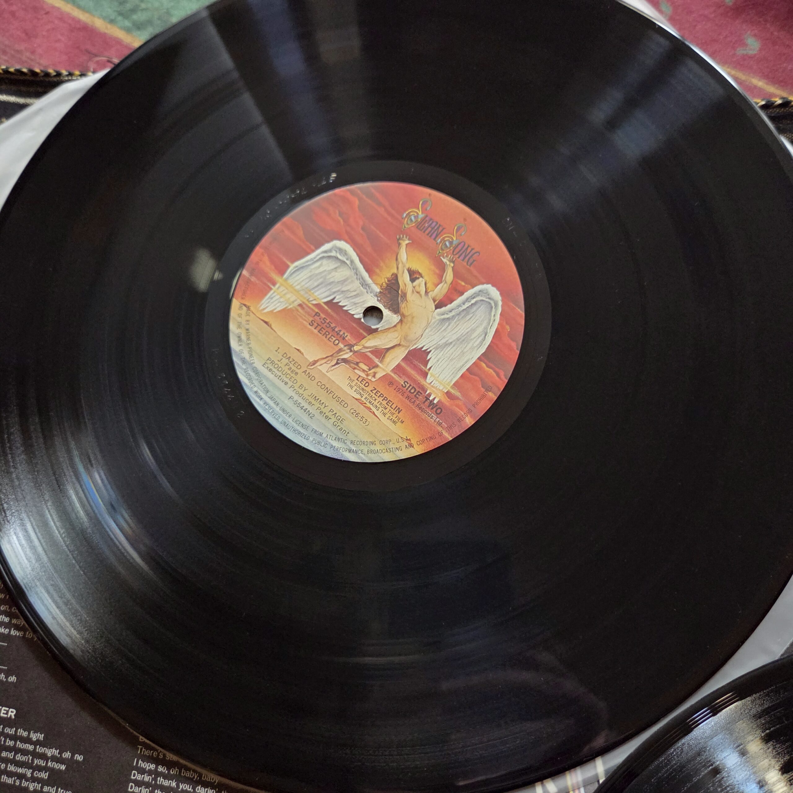 Led Zeppelin – The Soundtrack From The Film The Song Remains The Same Japan Press 2LP P-5544~5N - obrazek 7