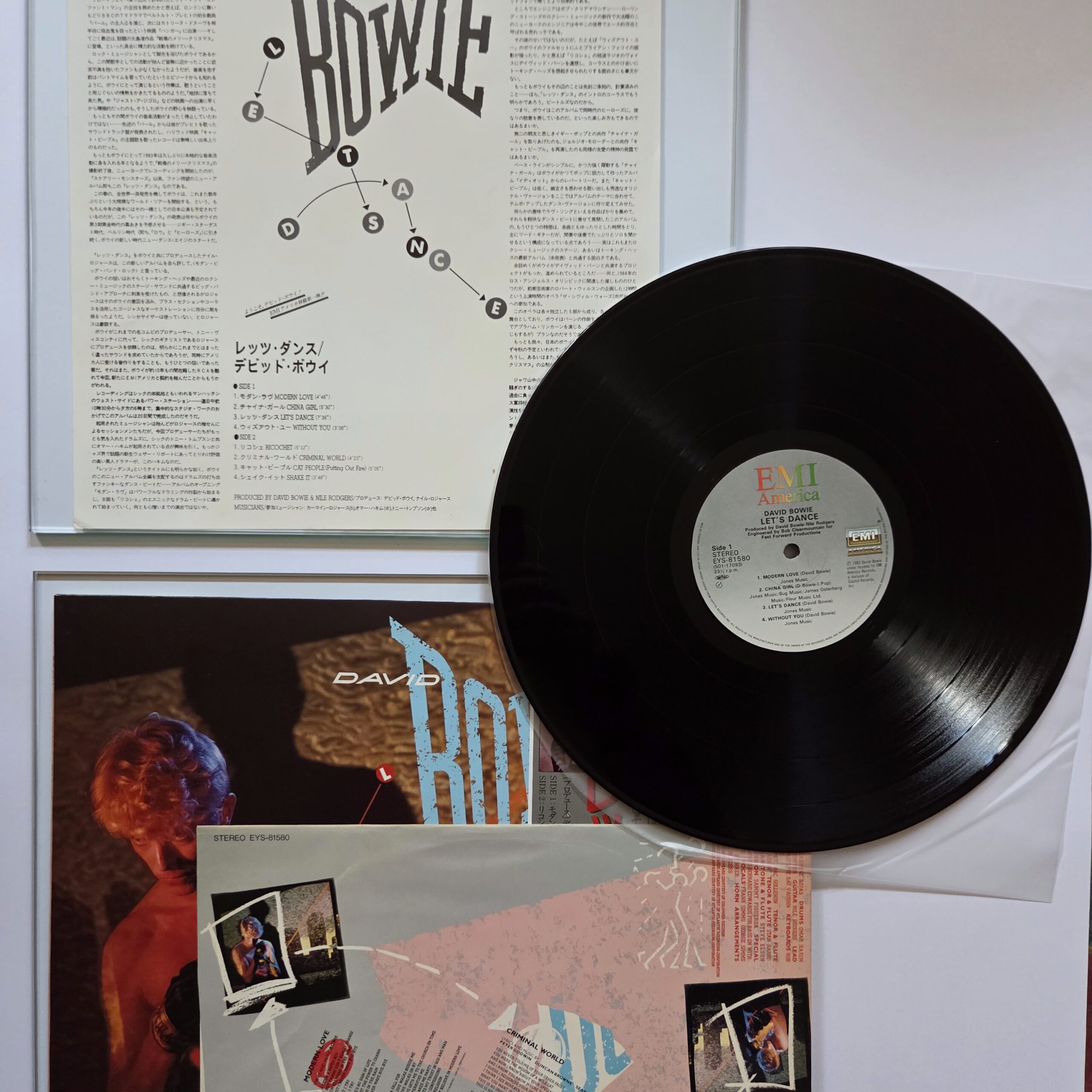 David Bowie – Let’s Dance Japan First Press LP EYS-81580 - obrazek 3