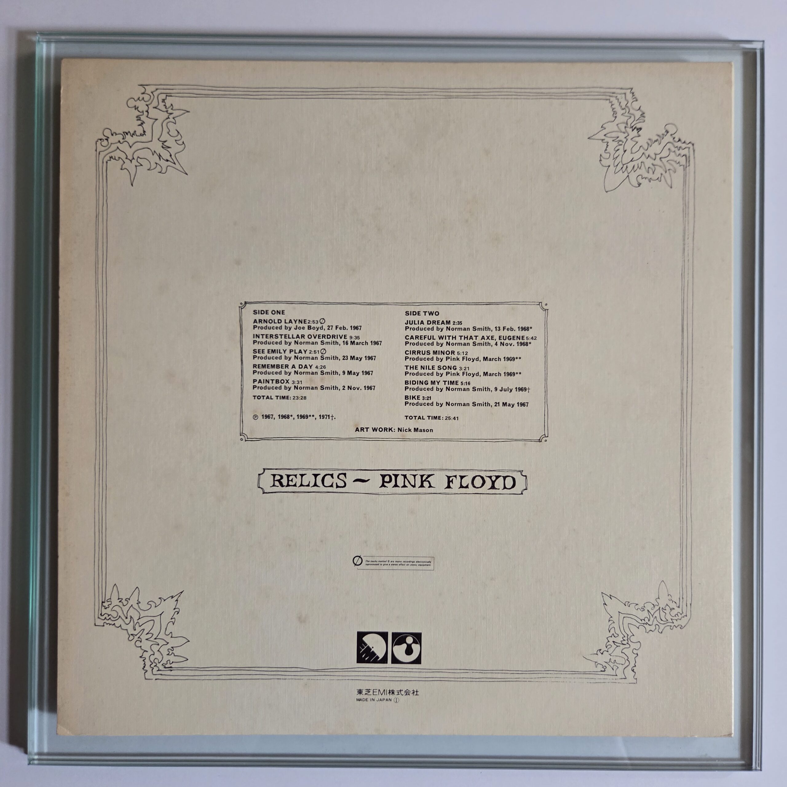 Pink Floyd – Relics | Japan 1974 | EMS-80321 | OBI + Insert - obrazek 2